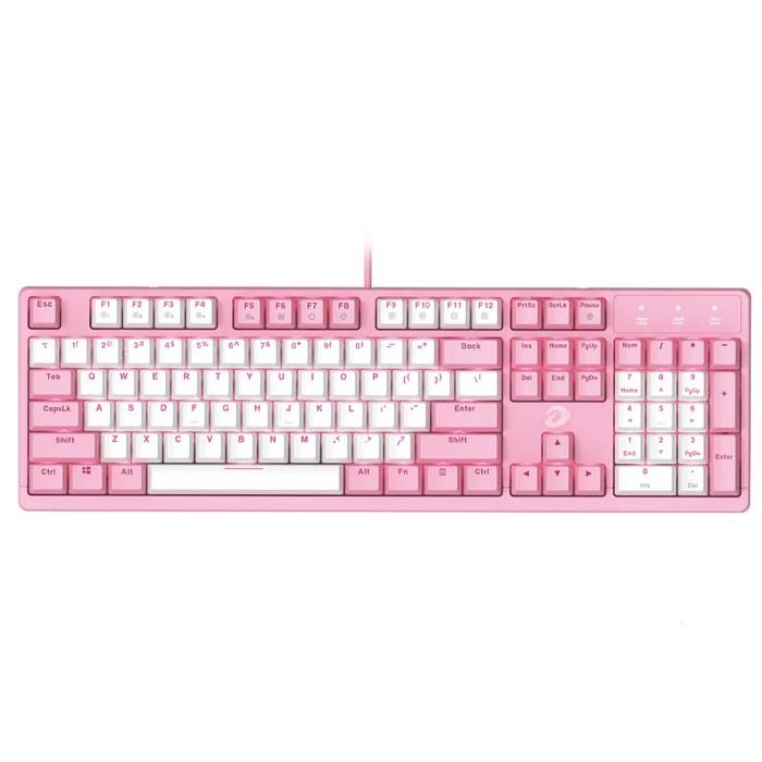 Bàn phím cơ DareU EK1280S Pink White Red switch n